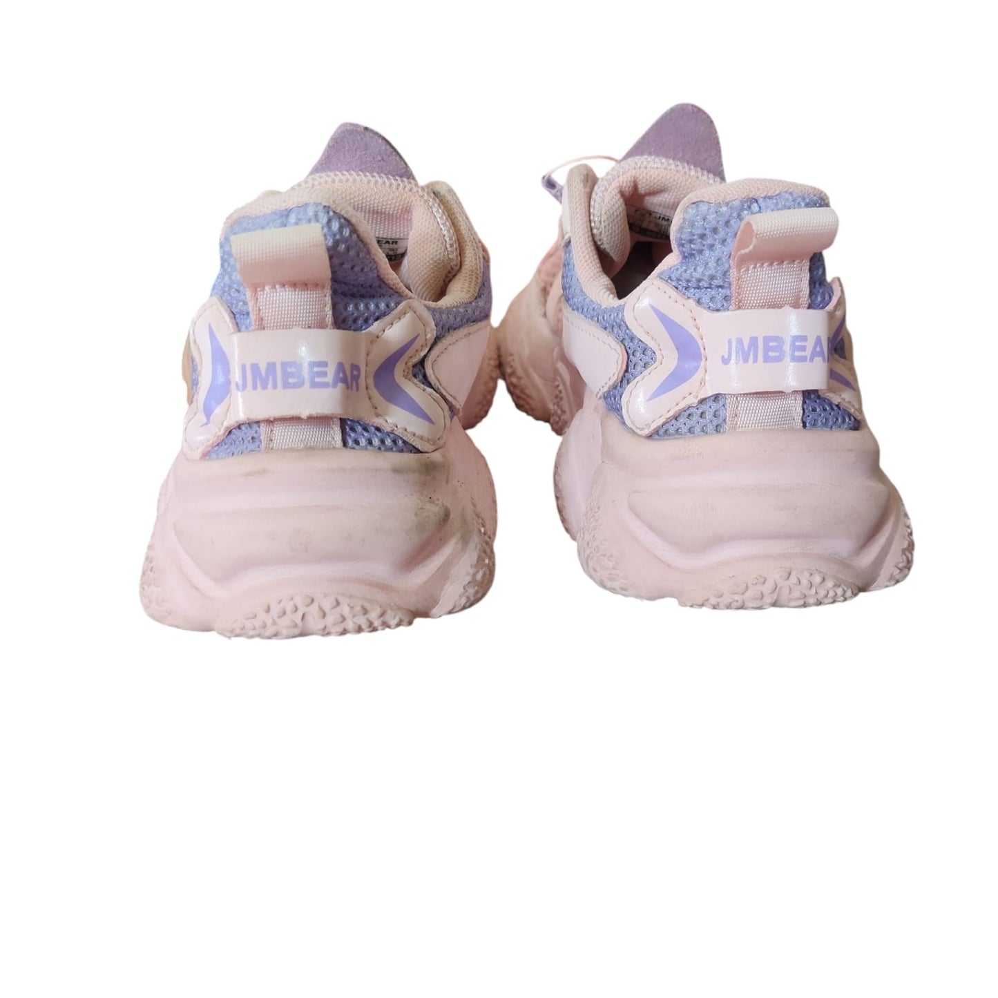 Women’s Pink & Purple Chunky Sneakers – Breathable Mesh Casual Sports Shoes with Unique Design