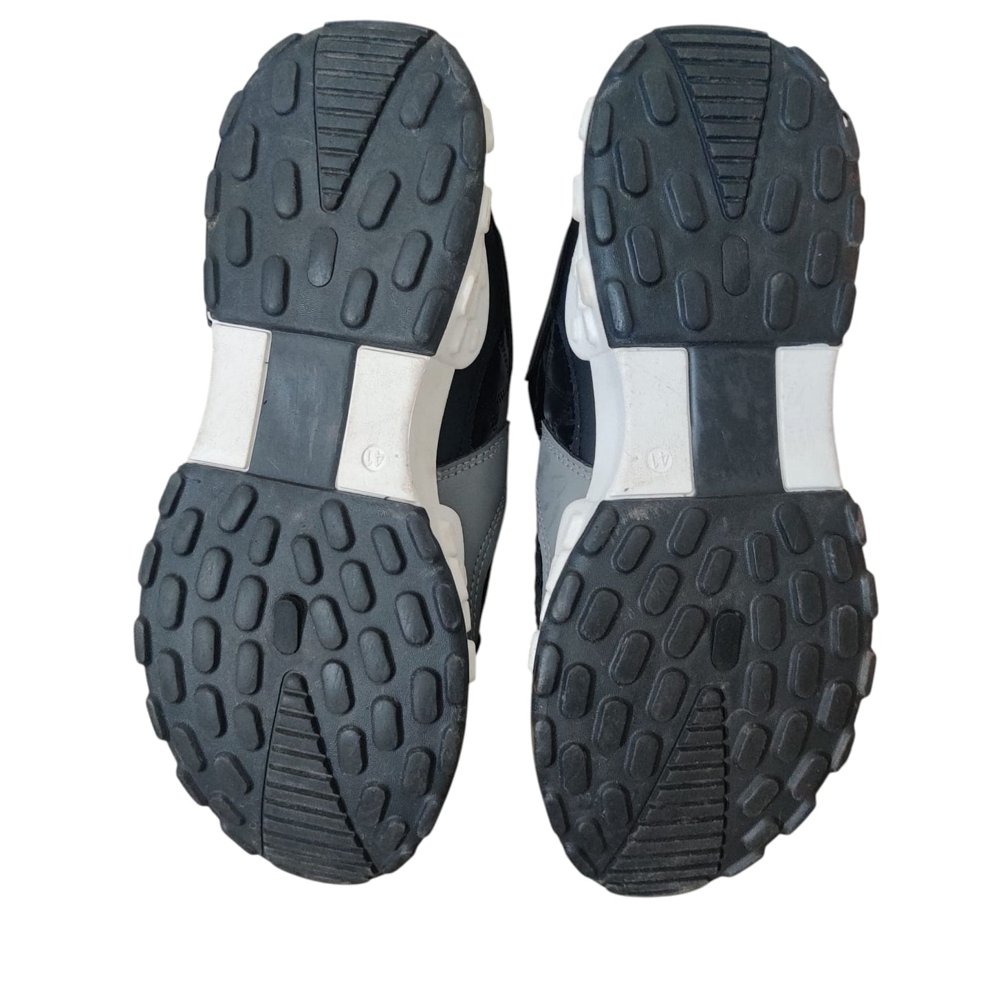 Men’s Black & Grey Chunky Sneakers – Lightweight Casual Sports Shoes with Cushion Grip Sole