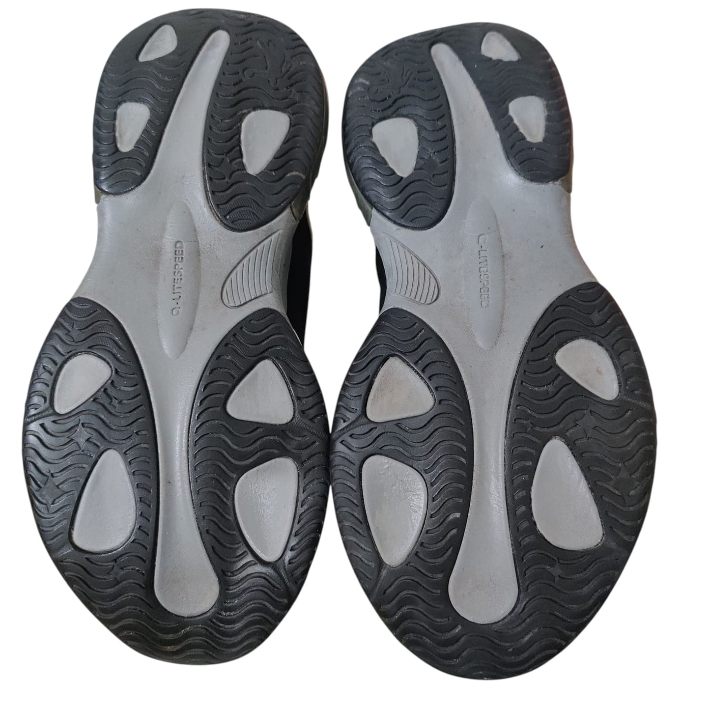 Kid’s White & Black Running Shoes – Lightweight Breathable Sports Sneakers with Cushioned Sole