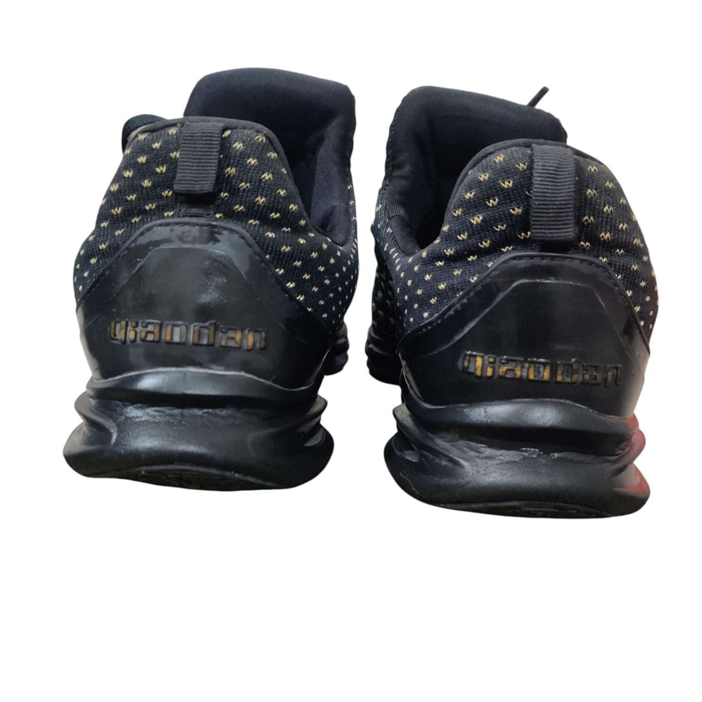 Men’s Black Breathable Knit Running Shoes – Lightweight Sports Sneakers with Air Cushion Sole