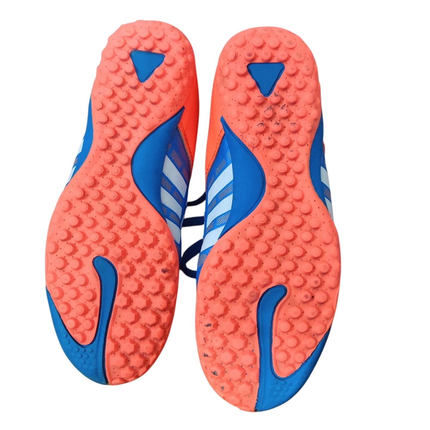 Kid’s Blue & Orange Football Turf Shoes – Lightweight Non-Slip Soccer Cleats for Indoor & Outdoor Play