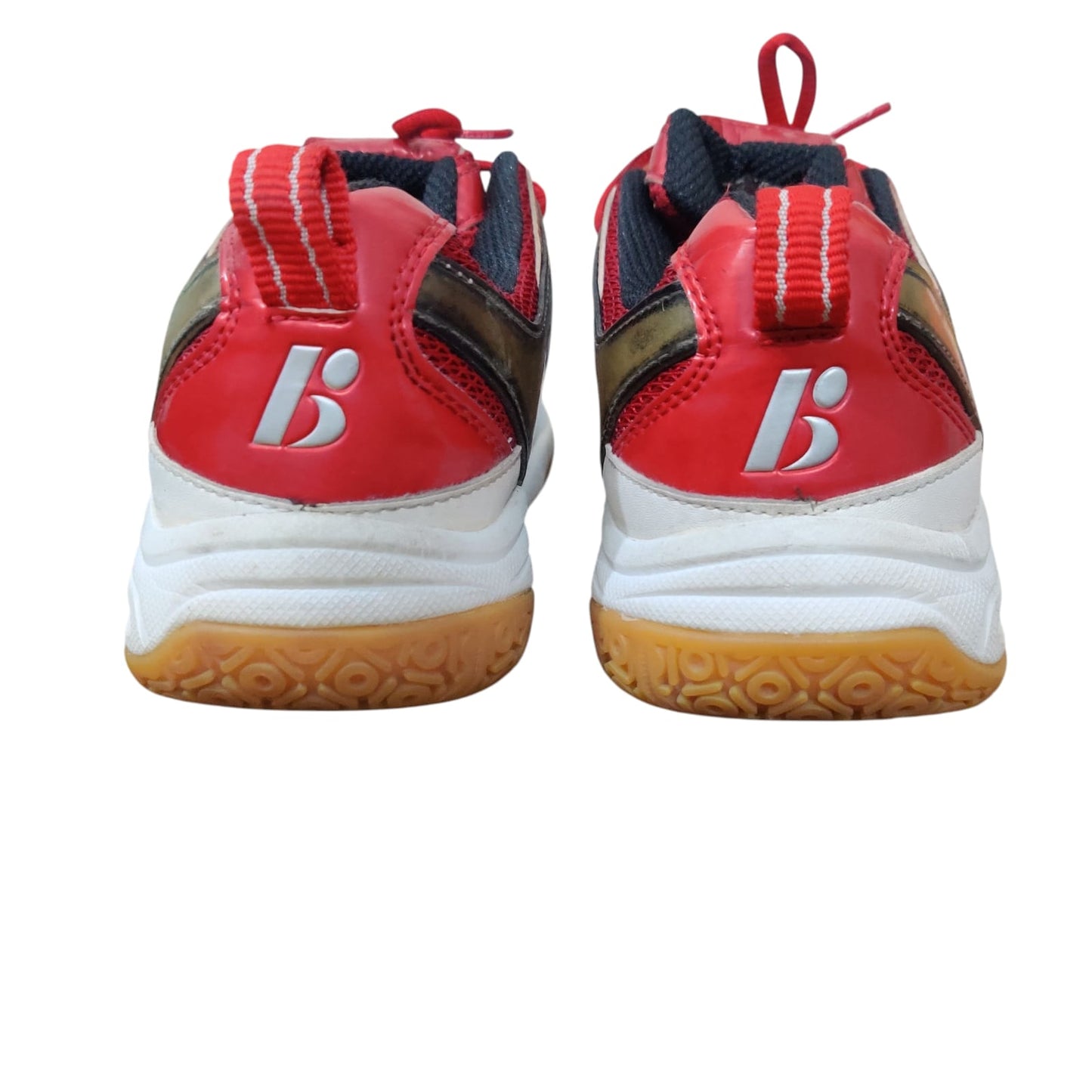 Men’s Red & White Bonny Sports Shoes – Lightweight Indoor Court Sneakers with Non-Slip Sole