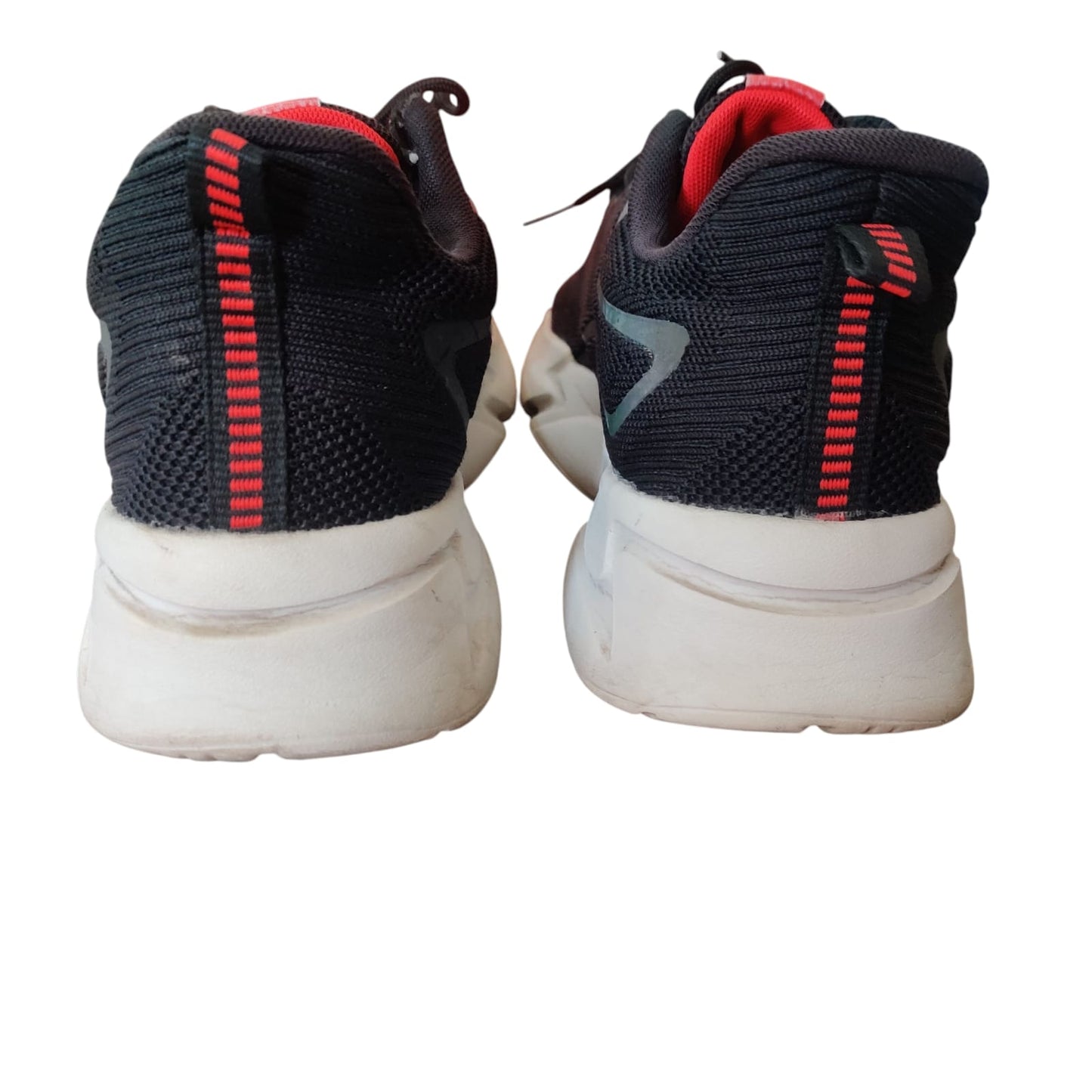 Men’s Black Mesh Sneakers – Lightweight Breathable Casual Running Shoes with White Sole